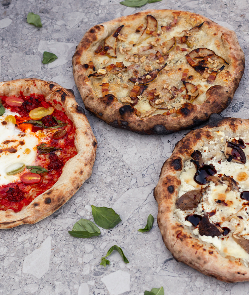 Trilogía de Pizzas estilo Napolitano